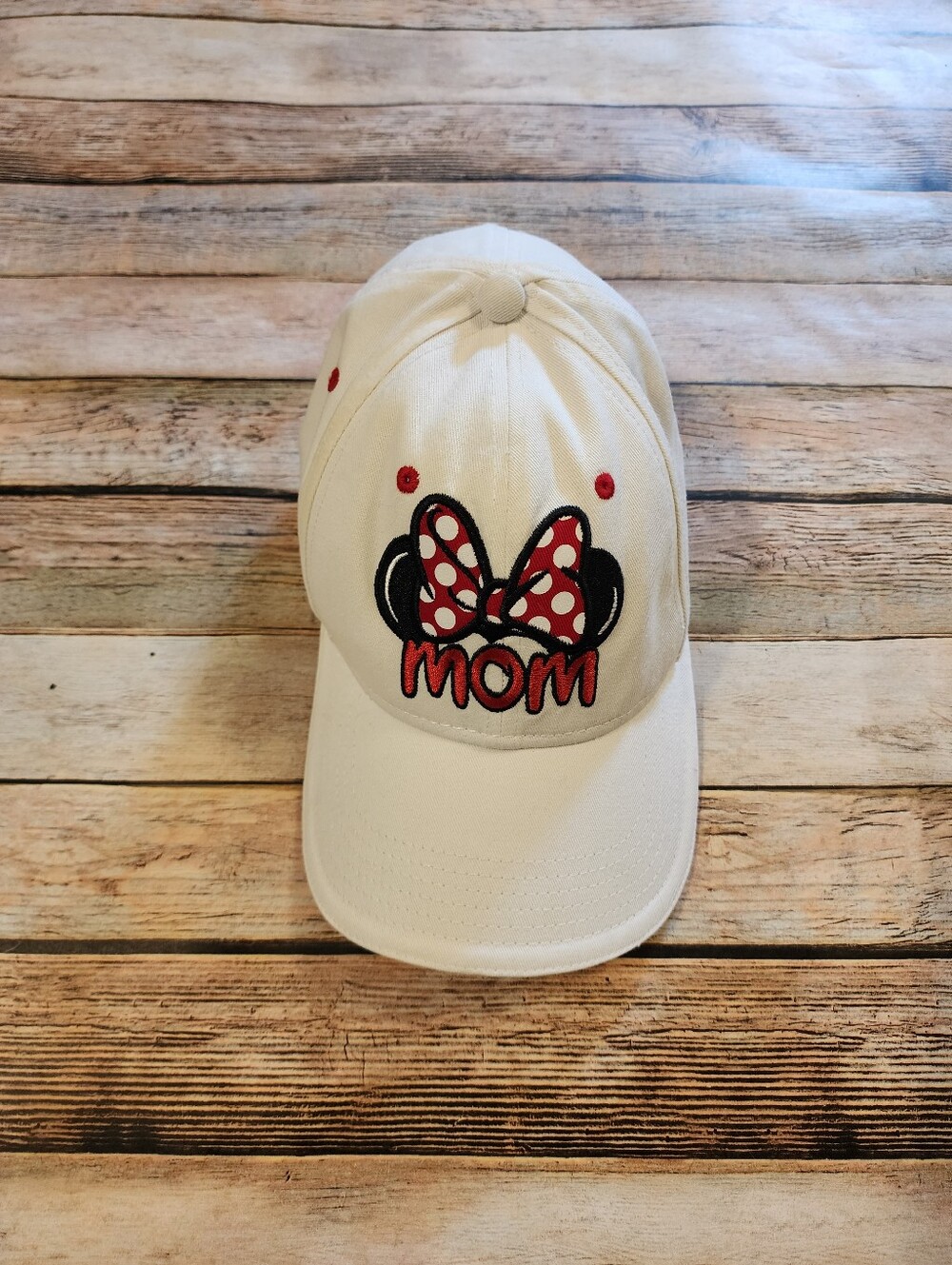 Disney Minnie Mouse Embroidered Mom Baseball Cap Hat